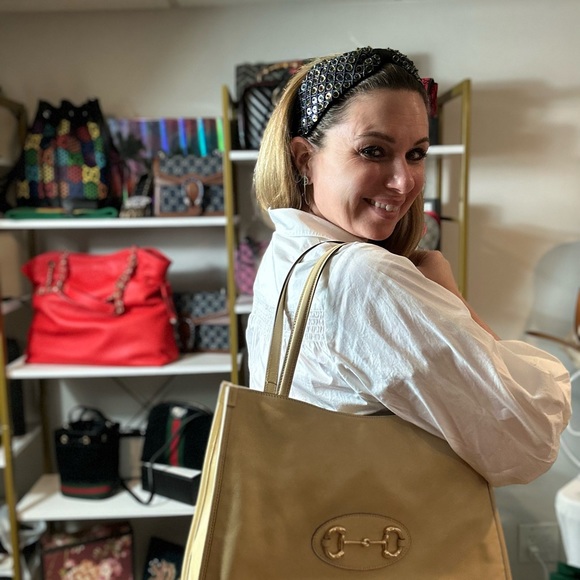 Gucci 1955 Horsebit Shoulder Bag in Beige NEW WITH DUST BAG - Picture 13 of 14